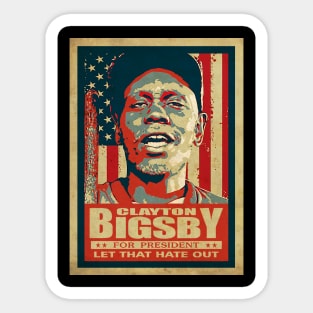 Vintage CLAYTON BIGSBY Sticker